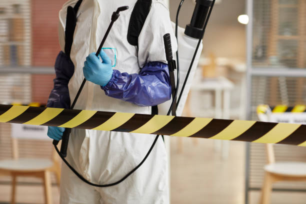 Professional Sewage Cleanup technician working in Weston, NE